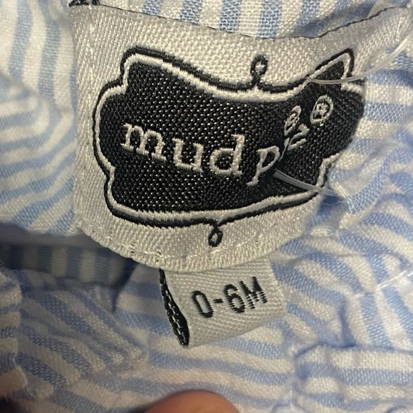 💕 2 For $10 Mud Pie Baby Girl 1 Piece Ruffle Outfit Size 0-6 Months - Picture 2 of 3